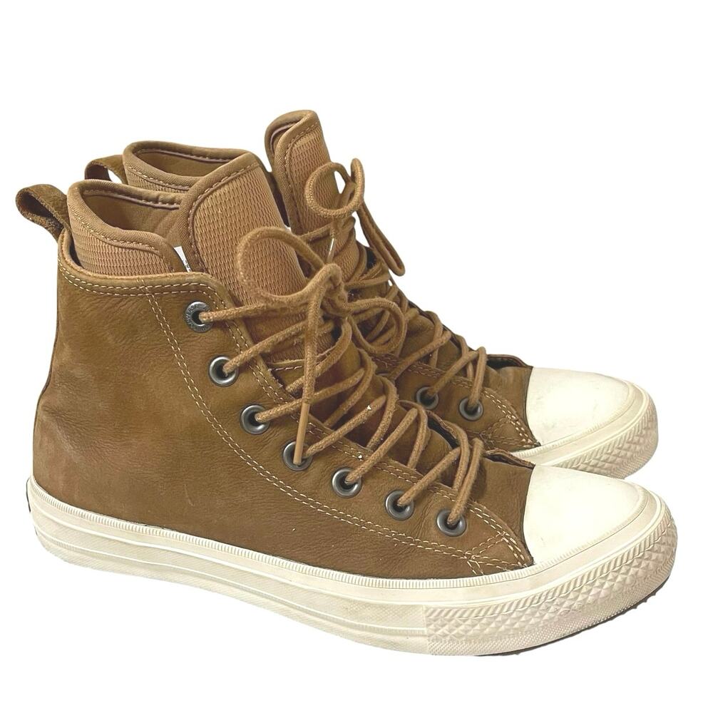 Converse Chuck Taylor All Star Leather Waterproof Sugar Raw High Boots W 8 M 6 - Picture 1 of 10